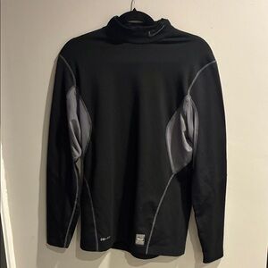 Nike Black and Gray Men's Long Sleeve Shirt